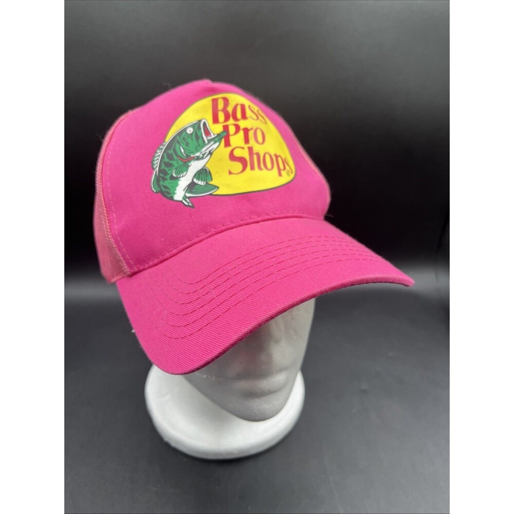 Authentic Bass Pro Shops Trucker Snapback Pink Hat